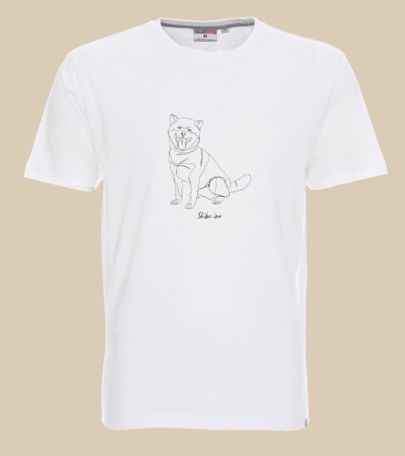 Shiba Inu Outline T-shirt