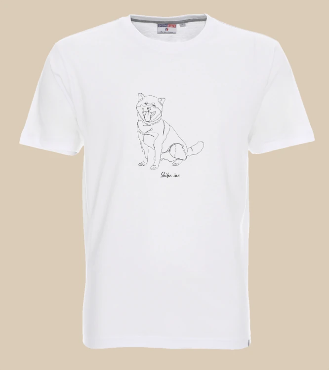 Shiba Inu Outline T-shirt