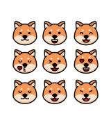 Shiba Inu Emoji T-shirt