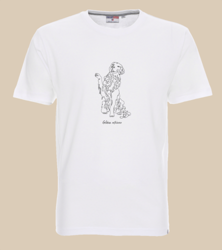 Golden Retriever Outline T-shirt