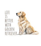 Life Is Better With Golden Retriever T-shirt