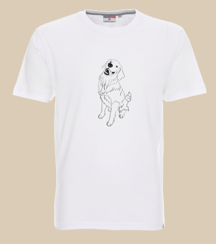 Golden Retriever Outline 2 T-shirt