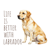 Life Is Better With Labrador 2 T-shirt