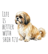 Life Is Better With Shih Tzu T-shirt