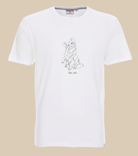 Border Collie Outline T-shirt