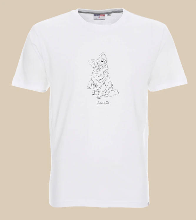 Border Collie Outline T-shirt