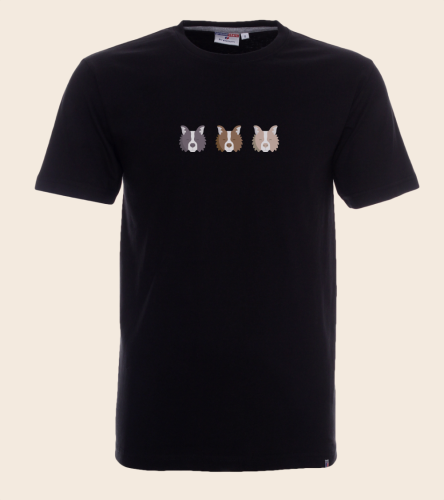 Border Collie 3 Ikony T-shirt