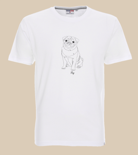 Mops Outline T-shirt