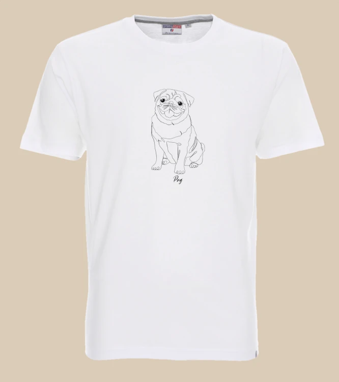 Mops Outline T-shirt