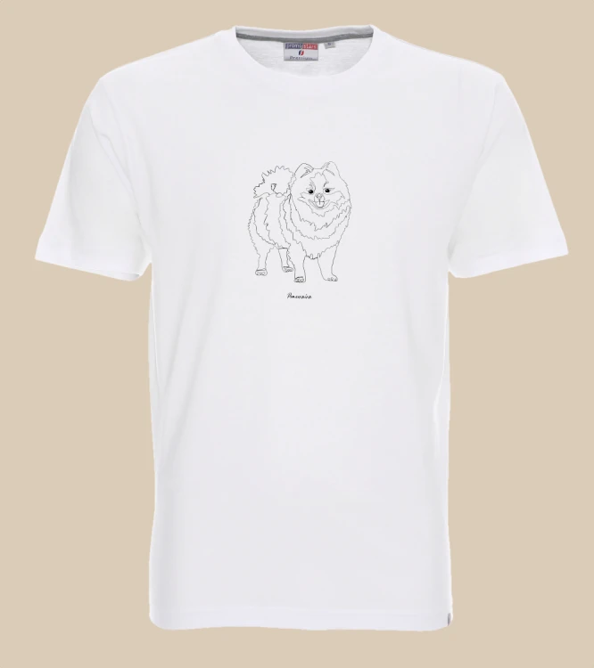 Szpic Miniaturowy Outline T-shirt