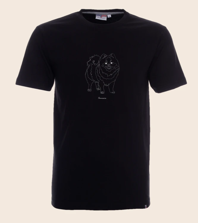 Szpic Miniaturowy Outline T-shirt