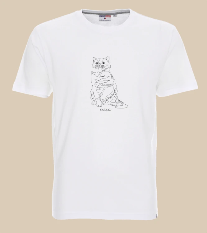 Brytyjski Krótkowłosy Outline T-shirt