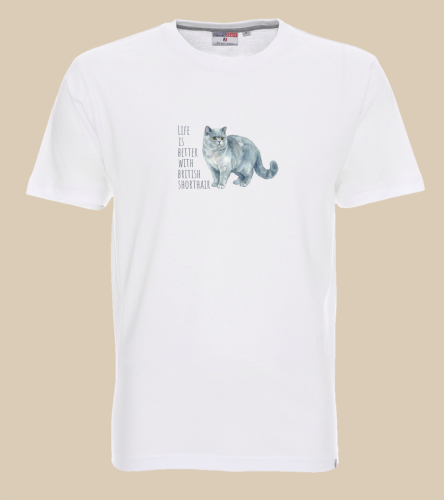 Life Is Better With Brytyjski Krótkowłosy T-shirt
