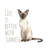 Life Is Better With Syjamski T-shirt