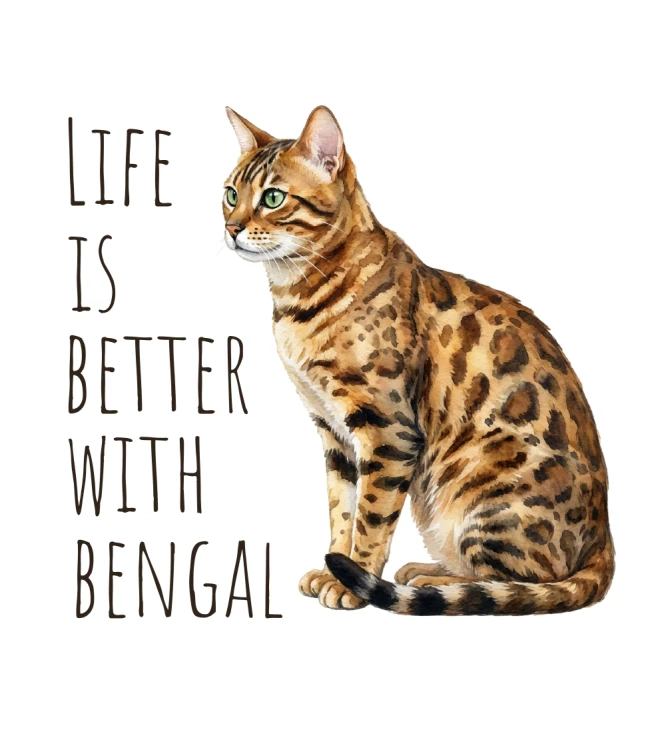 Life Is Better With Bengalski T-shirt