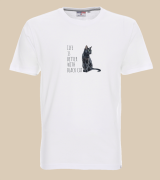 Life Is Better With Czarny Kot T-shirt