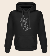 Corgi Outline Bluza z kapturem