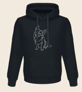 Corgi Outline Bluza z kapturem