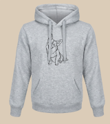Corgi Outline Bluza z kapturem